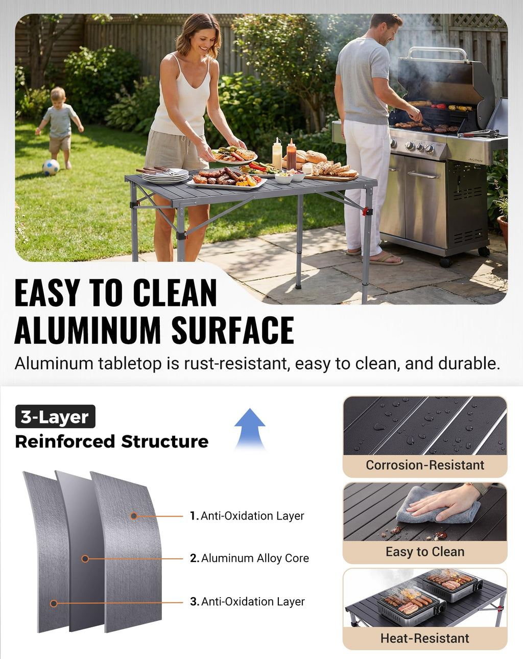 Aluminum Folding Camping Table