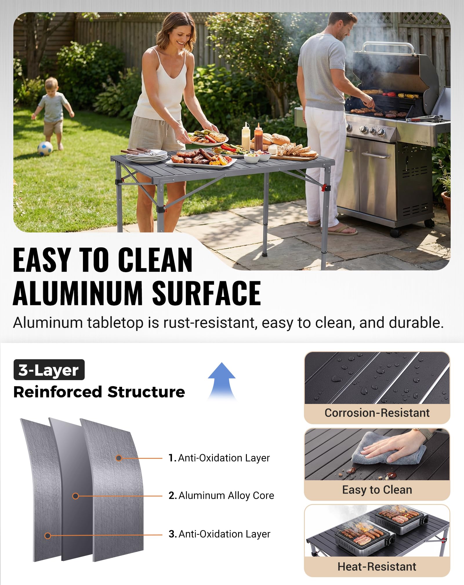 Aluminum Folding Camping Table