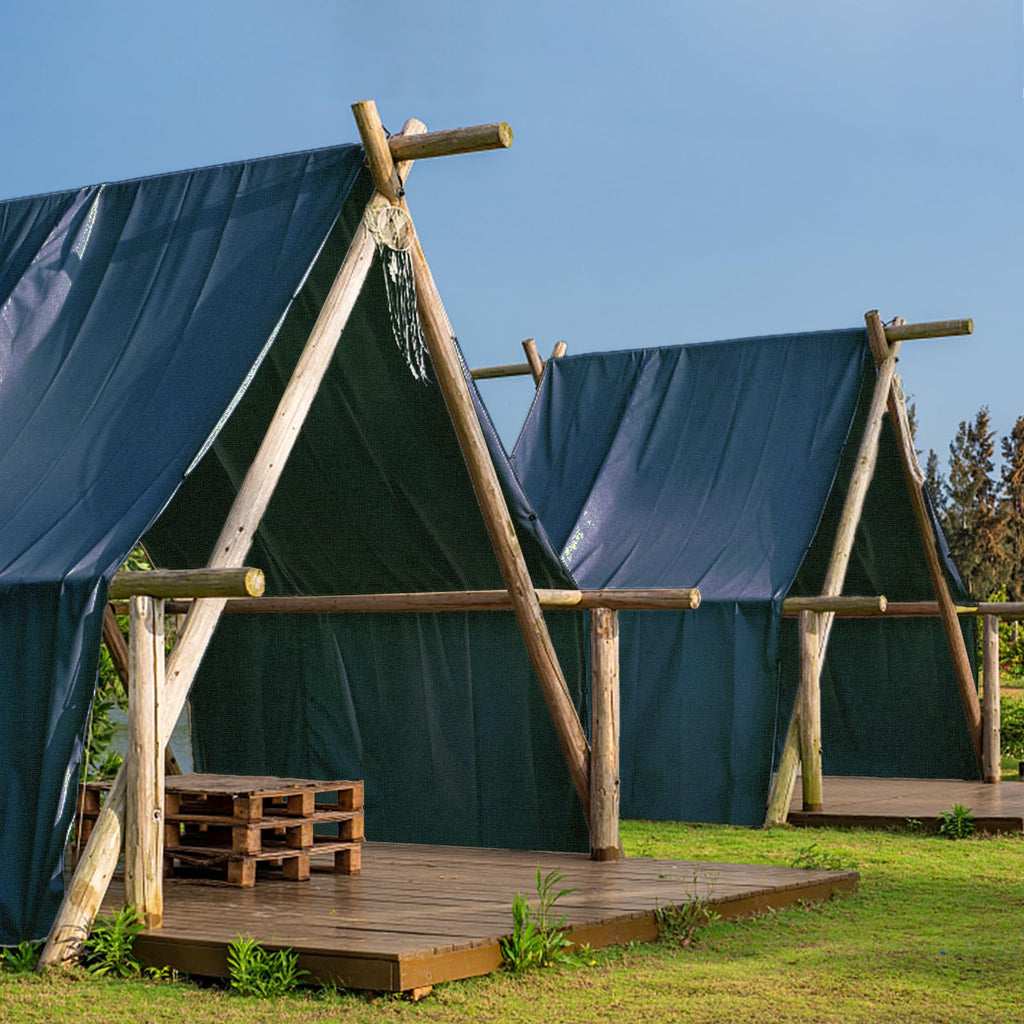 Heavy Duty Waterproof Canvas Tarp with Aluminum Grommets