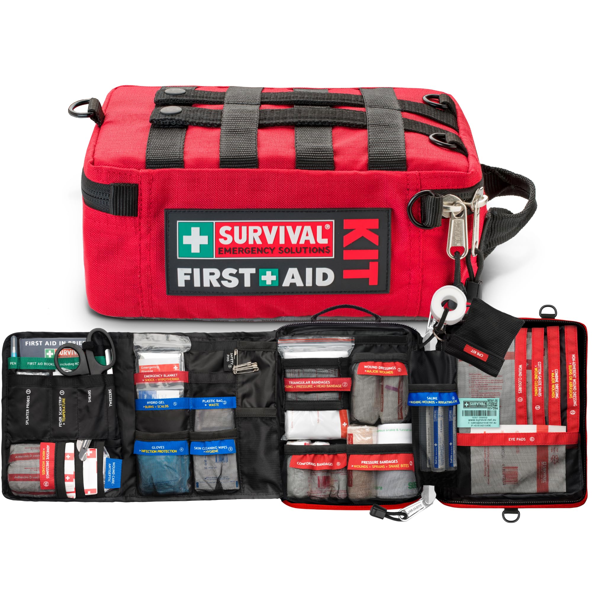 142 Piece Large First Aid Kit for Emergency Response