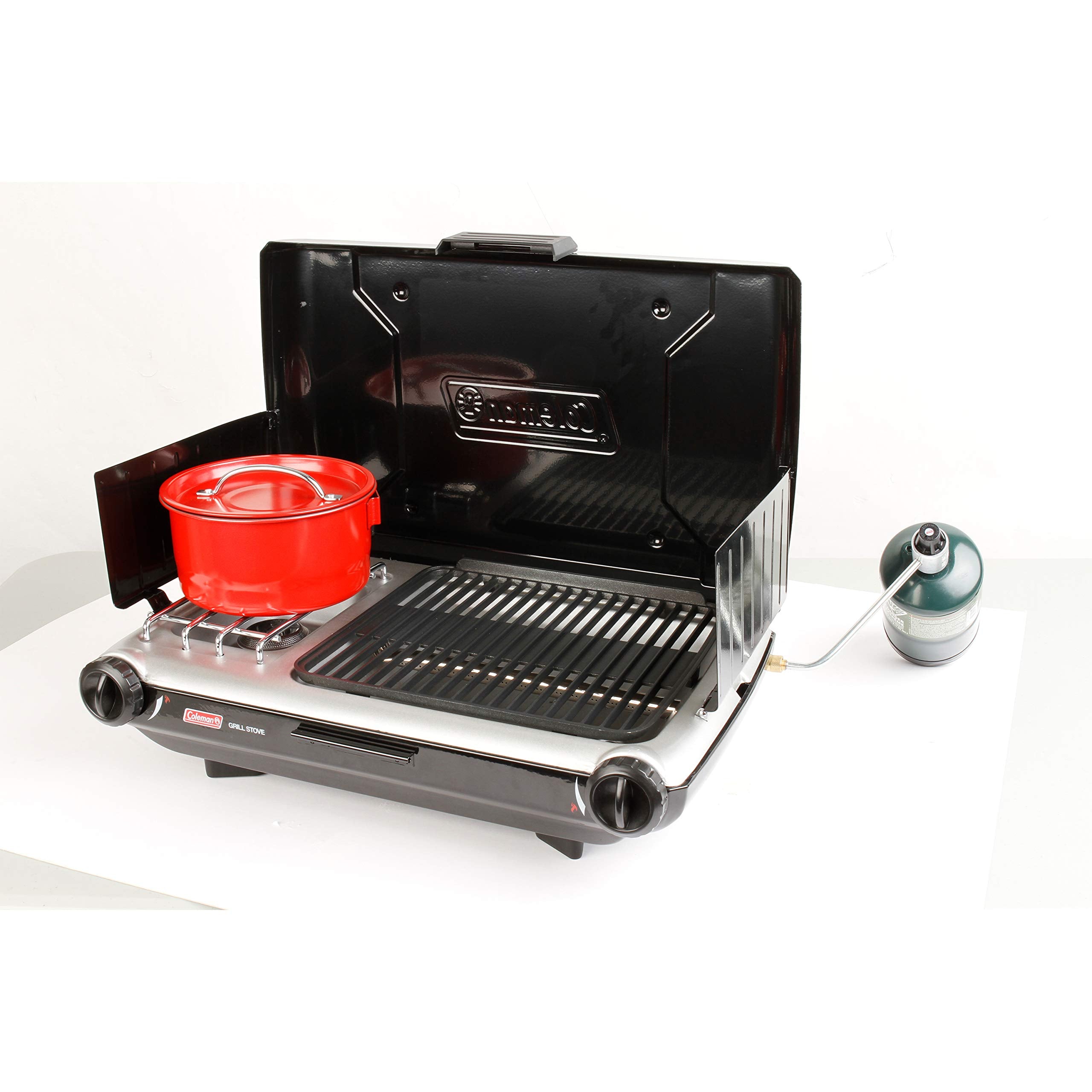 Tabletop Camping Grill Stove with Dual Adjustable Burners