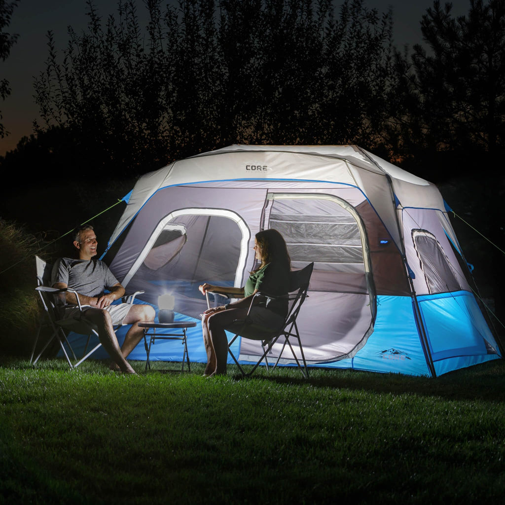 Family Multi Room Instant Cabin Tent with LED Lighting