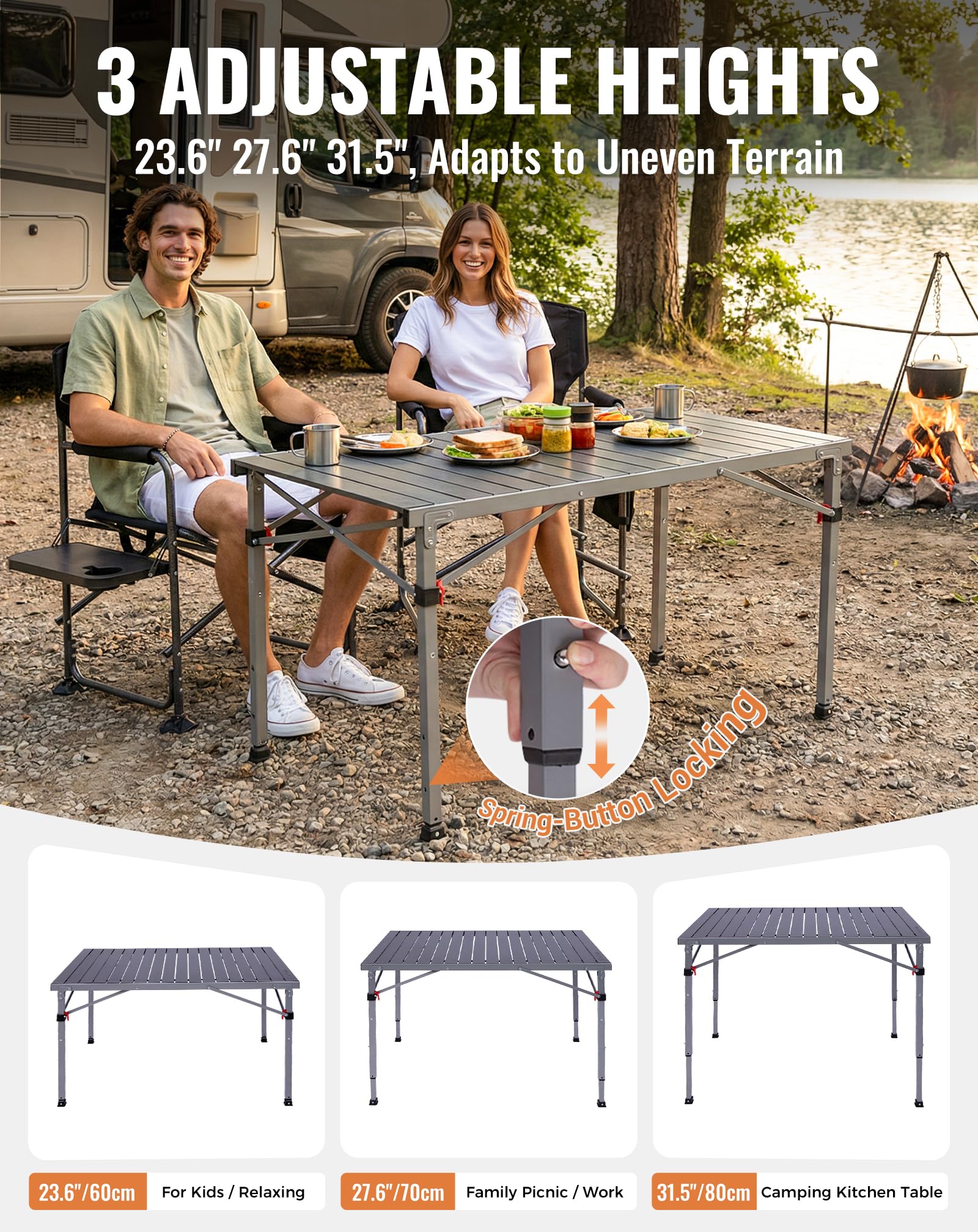 Aluminum Folding Camping Table