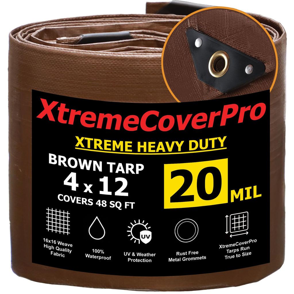 Heavy Duty 20 Mil Waterproof UV Resistant Outdoor Tarp