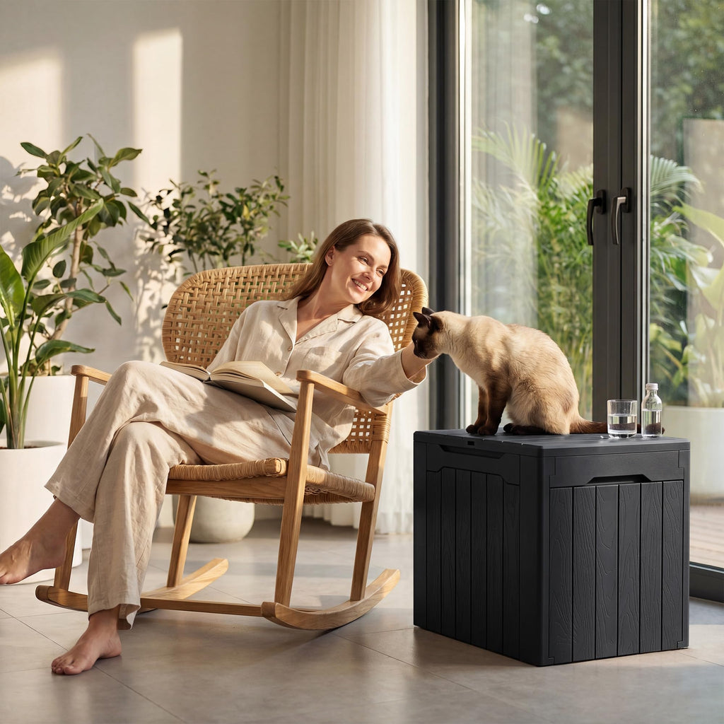 Large Waterproof Lockable Outdoor Resin Storage Box