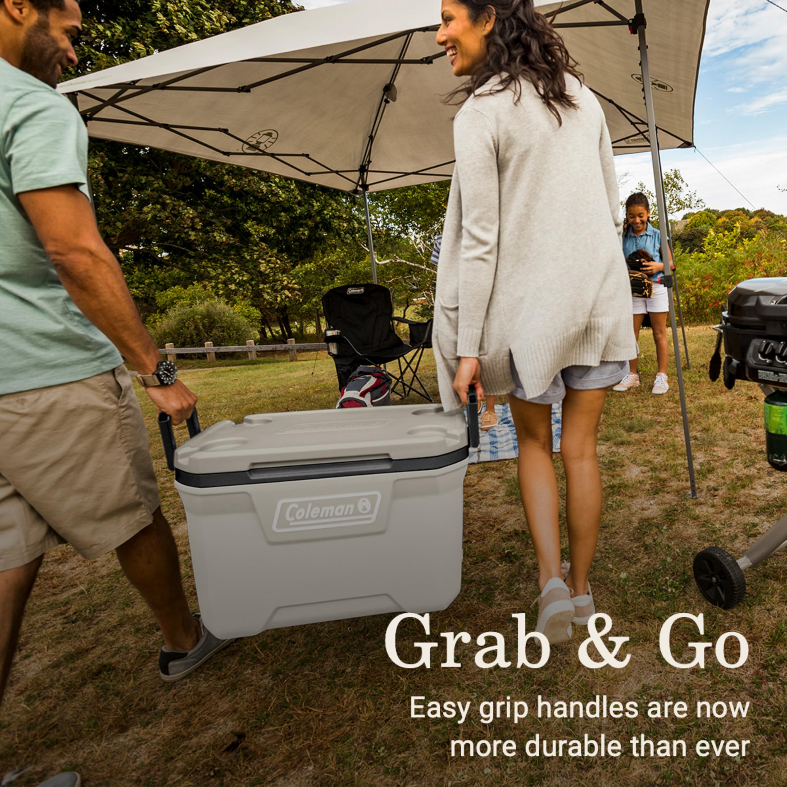 Portable Insulated Hard Cooler with Long Lasting Ice Retention
