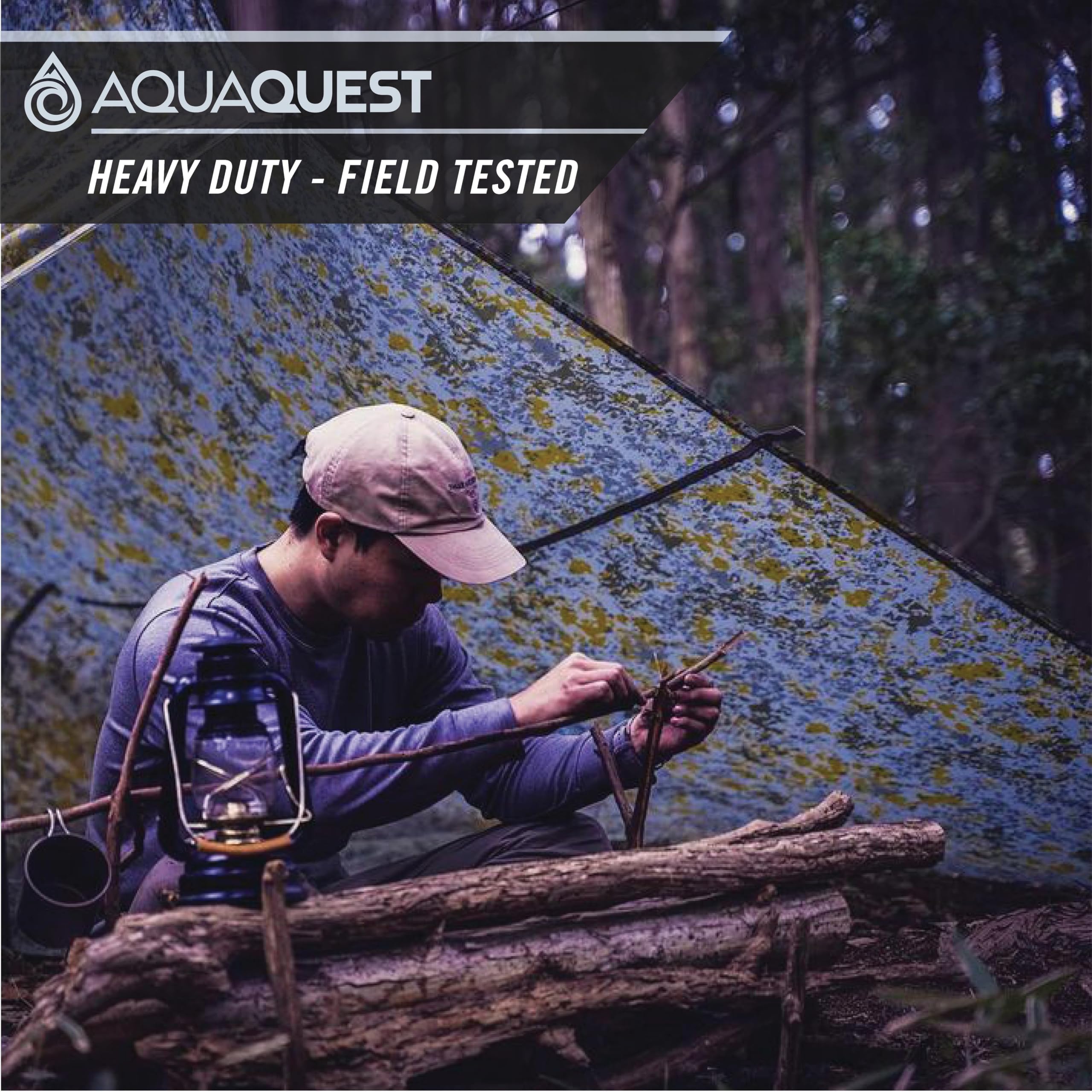 Heavy Duty Waterproof Camping Tarp for Bushcraft Survival