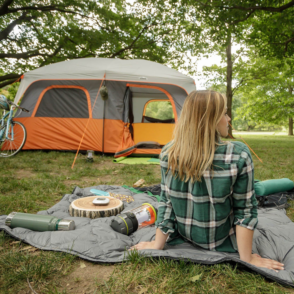 Large 10 to 12 Person Multi Room Family Cabin Camping Tent